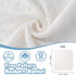 38X39 Booulfi Knit White Baby Blankets Neutral,Crib Stroller Newborn Blankets for Boys Girls,Cotton Lace Crochet Winter