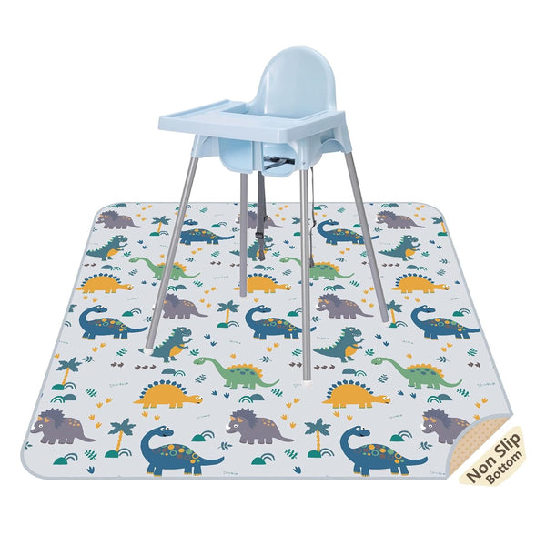Splat Floor Mat for Under High Chair/Arts/Crafts by CLCROBD, 51" Waterproof Anti-Slip