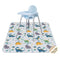 Splat Floor Mat for Under High Chair/Arts/Crafts by CLCROBD, 51" Waterproof Anti-Slip