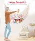 Stuffed Animal Hammock, Extra Large 56'' Long/Cream, Vertical Toy Storage Organizer for Plush Toys