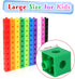 QUYSK 300 Counting Pcs Linking Cubes for Kids - Blocks with Storage Boxes, Connecting Cubes Math Manipulatives