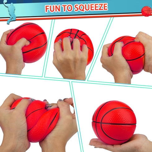 5 Inch Foam Mini Basketballs for Indoor Mini Hoops Set, Soft Squishy Balls, Great Sport Gift for Adults & Kids