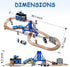 Set Playset SainSmart Jr. Wooden Train - Interactive Police for Kids | Building Toy with Train, Figures & Accessories |