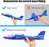 2 Pack Airplane,17.5" Plane,2 3 4 5 6 7 8 9 LED Light Large Throwing Foam Flight Mode Glider Plane,Flying Toy