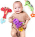 TUMAMA Baby Toys 0-12 Months, Hanging Stroller Toys, Soft Marine Animal Crib Car Seat Rattles