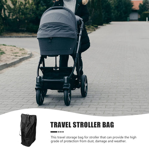 STOBOK Carseat Airplane Stroller Bag, Extra Large Travel Bag for Strollers with Adjustable Backpack Shoulder Straps