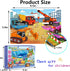 Puzzles for Kids Ages 3-5, 24 Piece Colorful Wooden Puzzles, Educational Toys for Boys and Girls
