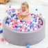 Wilwolfer Foam Ball Pit for Toddlers - Large Baby Ball Pit with Soft Memory Sponge - Indoor Outdoor Baby Playpen