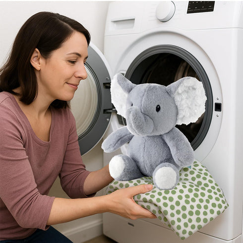 Set, The Peanutshell Blanket Gift Ellie Plush Elephant Stuffed Animal Toy for Boys, Girls, Cute Elephant Plushies