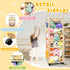 Pmbqifay Stuffed Animal Storage/Organizer Cute Wooden Stuffed Animal Zoo Storage Plush Toy Holder Cage for Nursery