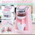 Playset Sets 2 3 4 5 6 7 Play Kitchen Appliances Toys - Kids Kitchen Accessories, Pretend Play Toy with Coffee Maker