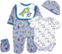 Reborn Baby Dolls Boy Clothes 22 inch Dinosaur Outfit Accessories 5 pcs Sets Fit 20-22" Newborn Dolls Clothing