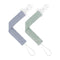 TYRY.HU Ribbon Baby Pacifier Clips Holder,2 Pack Binky Paci Holder Clips, Pacifier