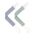 TYRY.HU Ribbon Baby Pacifier Clips Holder,2 Pack Binky Paci Holder Clips, Pacifier