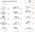 GEKELI Set 24 Metal Wire Puzzle of with Pouch,Brain Teaser IQ Test Disentanglemen Iron Link Unlock Interlock Game