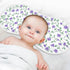 decor gift 4 Pack 22x11in Cotton Muslin Burp Cloths Large Soft Touch Purple Flowers Green Vines Burp Rags for Babies