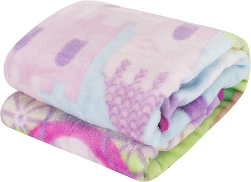 EVERYDAY KIDS Toddler Throw Blanket - 30" by 40" - Princess Storyland - Super Soft, Plush, Warm and Comfortable by EVERYDAY KIDS