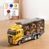 NIPLOOOW Set 3-5, 3-8 Toddler Boys Construction Truck Vehicle Toy with Play Mat and Die-Cast Toy Car, Transport Carrier