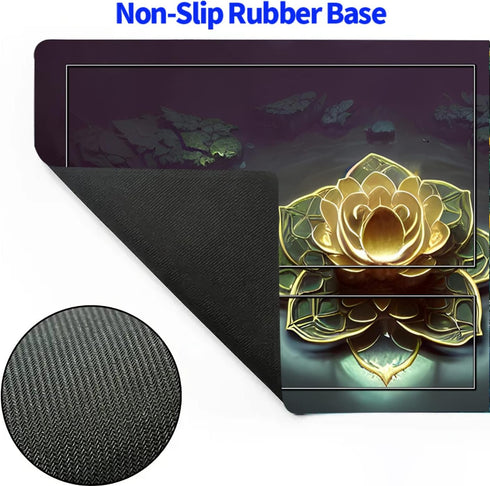 MTG Game Playmat 24 x 14 inches - TCG Trading Card Inked Playmats with Storage Bag, Smooth Rubber Surface
