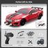 2.4GHz 1:16 4WD RC Drift Car Scale High Speed Remote Control Cars Vehicle with LED Lights Two Batteries and Drifting