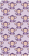 miaozhen Cotton Baby Crib Sheets for Boys Girls Ultra Soft Violet Animal Monkey