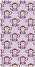 miaozhen Cotton Baby Crib Sheets for Boys Girls Ultra Soft Violet Animal Monkey