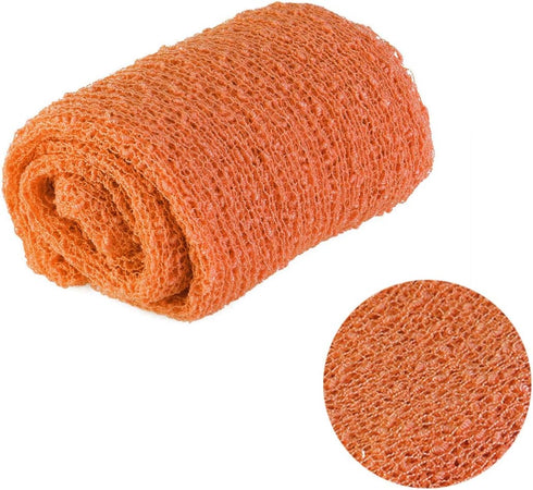 NUOBESTY Newborn Boy Clothes Stretch Wraps, Photography Props Ripple Wrap DIY Photo Prop Swaddle Blanket Orange