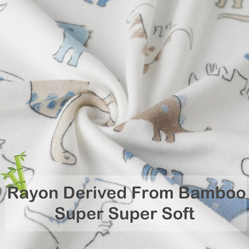 Rayon from Bamboo Sleep Sack Baby Wearable Blanket 0.5 Tog, Soft Kids Sleeping Bag for 0-6 Months, Unisex Grey