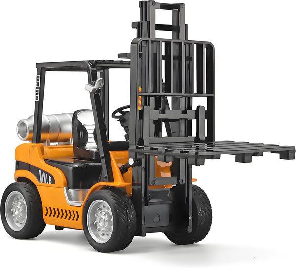 NOVAFUSION Forklift Toys for Kids Construction Truck Forklift,Metal DieCast Forklift Toy,Pull Back Fork