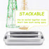 E-far Stainless Steel Kids Plates: 4 Pieces Mini Metal Dinner Dish Set, Non-Toxic & Dishwasher Safe
