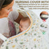 Muslin Nursing Cover for Breastfeeding,Breathable Breastfeeding Cover, Privacy Breastfeeding Cover Nursing Apron