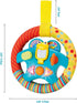 KiddoLab Steering Wheel Toy with Music, Lights, Sounds & Flip Up Mirror for Crib & Stroller