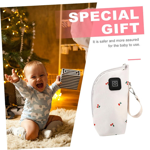 USB Milk Bottle Warmer Bag with Thermal Insulation Car Charging Heating Pouch for Bottles Fast Heating Cover Keeps Milk