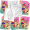 ArtCreativity 12 pcs Mini Ice Cream Coloring Books for Kids, 5" x 7", Summer Dessert-Themed Activity Set