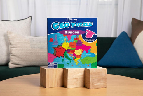 58 6-9, GeoToys GeoPuzzle, Europe Jigsaw Puzzles, Pc Geography Game & Map Puzzle, Educational Games & Kids Learning