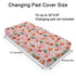 Western Cowgirl Pumpkins Fall Baby Changing Pad Covers Pink Cowgirl Boots Hats Cactus Diaper Changing Table Sheets for Boy Girl Wild Plants Soft Breathable Stretch Change Pad Table Mats 32''x16''