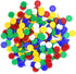 300 Plastic Poker Chips, Bulk Poker Game Chips for Math Counting, 5 Colors