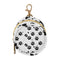 Dog Paw Round Pacifier Storage Case with Zipper, Portable Pacifier Case for