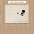 LevNubis 1.3" 47"47" Tummy Velvet Baby Play Mat for Floor, Thick Elasti-Foam Playpen Mat with Removable & Washable