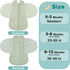 Swaddle,0-12 Months,3-Way 3-6 BSTOPPT Newborn Sleep Sack Baby Adjustable Wearable Blanket,Swaddling Sleeping Bag (Beige