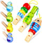 7Pcs Wooden Whistle for Kids - Cute Cartoon Animal Bird Whistle Set, Musical Instrument Early Learning Props