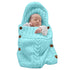 XMWEALTHY Newborn Baby Wrap Swaddle Blanket, Knit Sleeping Bag, Stroller Wrap (Sky Blue, 0-6 Month)