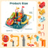2026 3 4 5 6 3-5 Upgraded Car Adventure Toy for Year Old Boys Girls, Race Track Toy with Steering Wheel & Sound