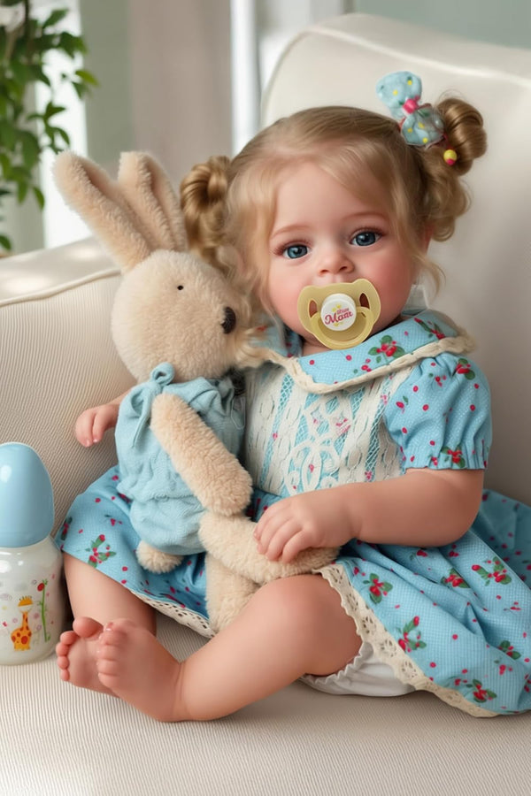 JIZHI Lifelike Reborn Baby Dolls - 18 Inch Realistic-Newborn Baby Dolls Blond