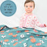 100% 47 47 Inches 6 LollyBanks Muslin Baby Blanket, Cotton Soft and Breathable Newborn Muslin Quilt, x Toddler Blanket