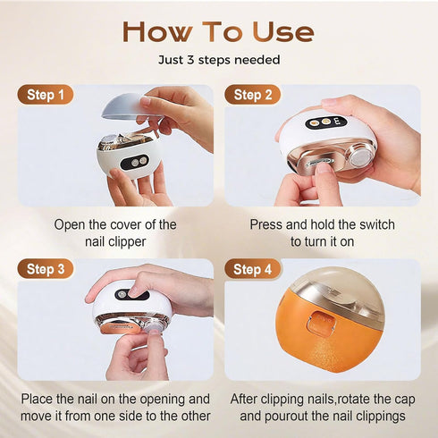 generic 2026 3 1 Trimmer 3 2pcs) Upgraded in Automatic Electric Nail Clipper Multi Functional Electric Nail