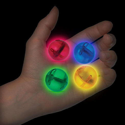 8pc PicassoTiles Motion Activated Marbles LED Light-Up Glow in The Dark Translucent Balls for Marble Run Race Racetrack