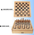 GSE Games & Sports Expert Wooden 9-in-1 Game Combo Set - Chess, Checkers, Backgammon, and More