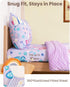 Set, 4-Piece Set TinyPalsa Butterfly Toddler Bedding Comforter for Girls and Boys, Breathable Crib Bedding Includes