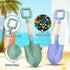 LNCOJOLM 4-12, Wood Handle Beach Shovel Snow Toy for Kids Digging, Sand Spade Sandbox Toy for Kids Safe Plastic Garden